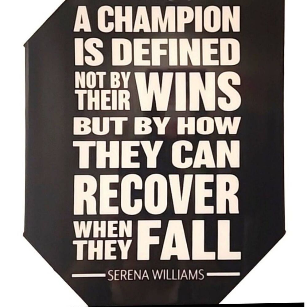 At Home, A Champion- Serena Williams Vinyl Wall‎ Art